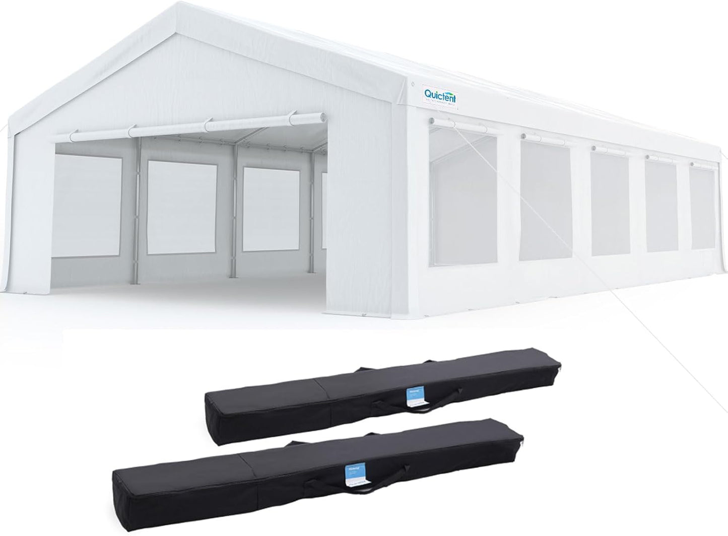 Quictent 20x40 Party Tent Heavy Duty Outdoor Canopy Tent Carport Wedding Event Shelter BBQ Wedding Tents for Parties with Storage Bags(Church)