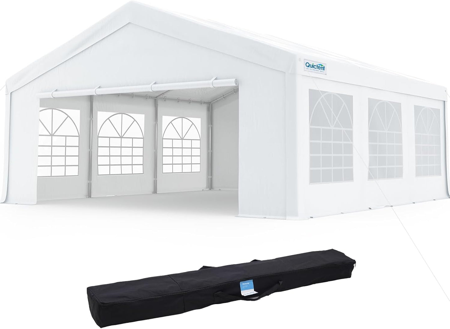 Quictent 20x40 Party Tent Heavy Duty Outdoor Canopy Tent Carport Wedding Event Shelter BBQ Wedding Tents for Parties with Storage Bags(Church)