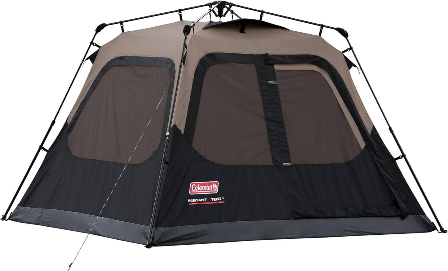 Coleman 4/6/8/10 Person Instant Camping Tent with 1-Minute Setup, Large Family Tent with Pre-Attached Poles, Air Vent, & Carry Bag, Sets Up in About 60 Seconds