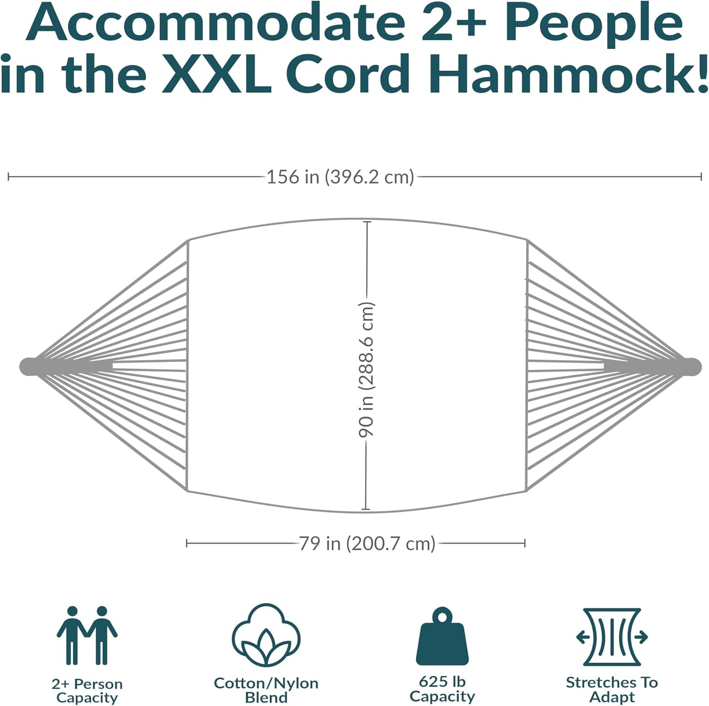 Sunnydaze Handwoven XXL Thick Cord Mayan Double Hammock for Outside - 625-Pound Capacity Heavy-Duty Outdoor Hammock - Black/Natural