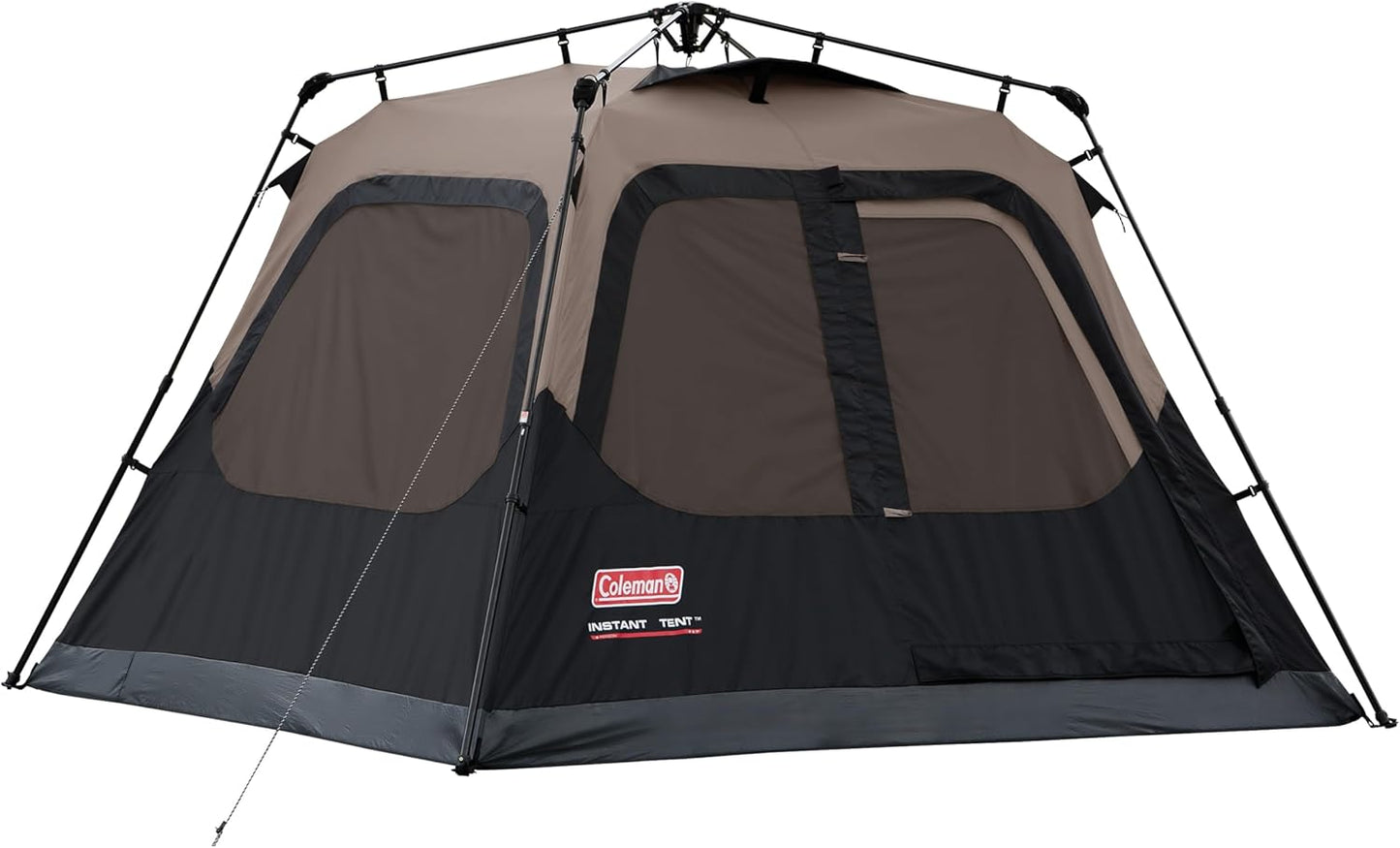 Coleman 4/6/8/10 Person Instant Camping Tent with 1-Minute Setup, Large Family Tent with Pre-Attached Poles, Air Vent, & Carry Bag, Sets Up in About 60 Seconds