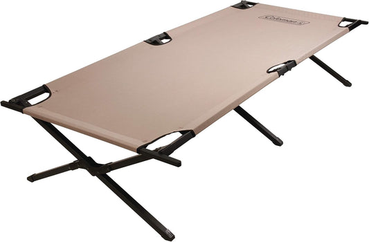 Coleman Trailhead II Large Folding Cot with Easy Setup & Takedown, Supports Adults up to 6ft 2in or 300lbs, Great for Camping, Lounging, Elevated Sleeping, Guests, & More