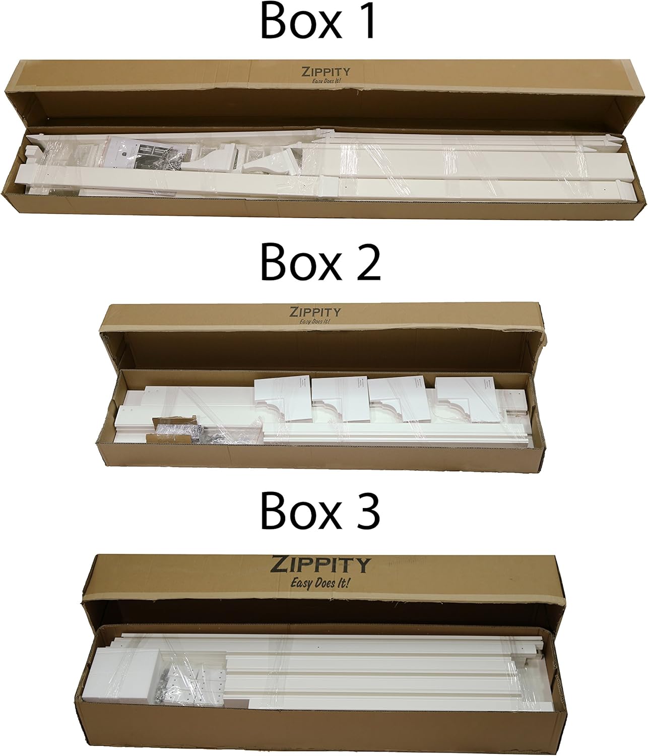 89in H x 62in W x 47in L (1 Enclosure) Zippity Hampton Outside Shower Enclosure Kit with Door, White Vinyl Outdoor Shower Kit for Pool Shower, Outdoor Changing Room, Beach Shower, ZP19009