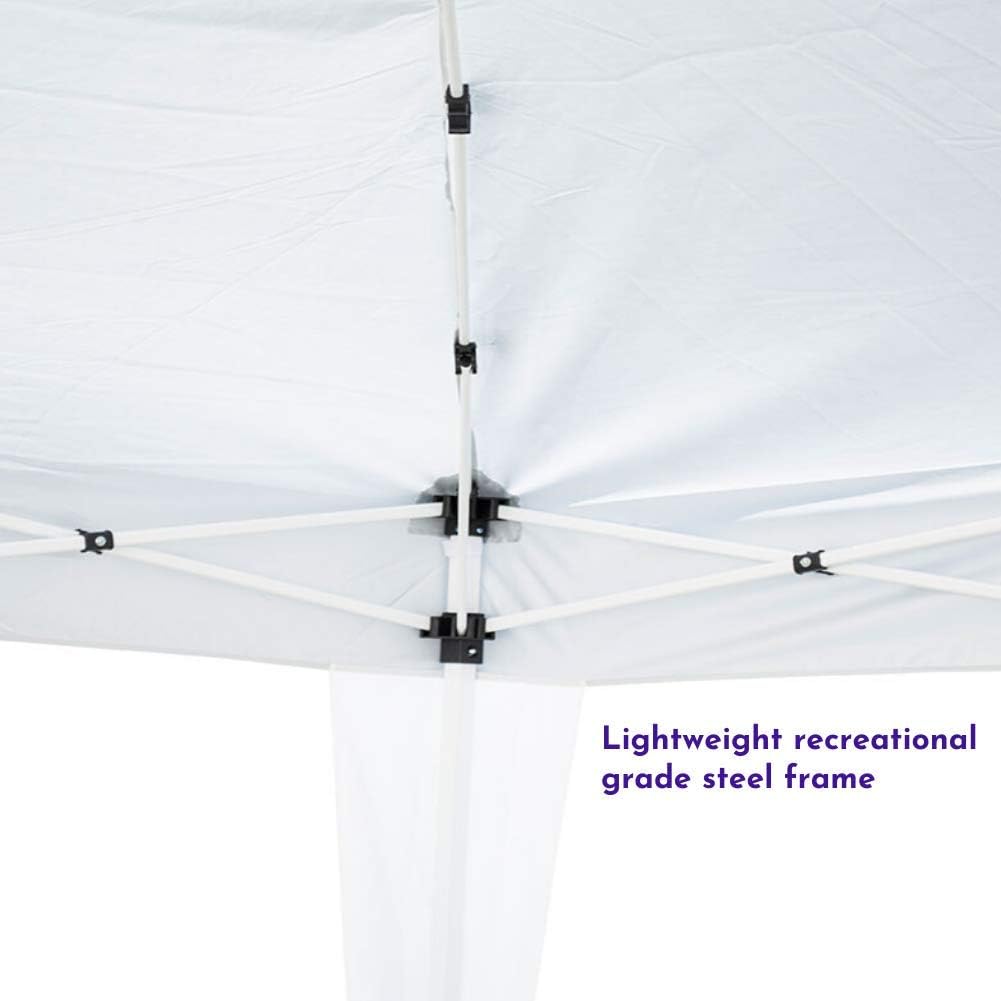 Impact Canopy 10' x 10' Canopy Tent Gazebo with Dressed Legs, White