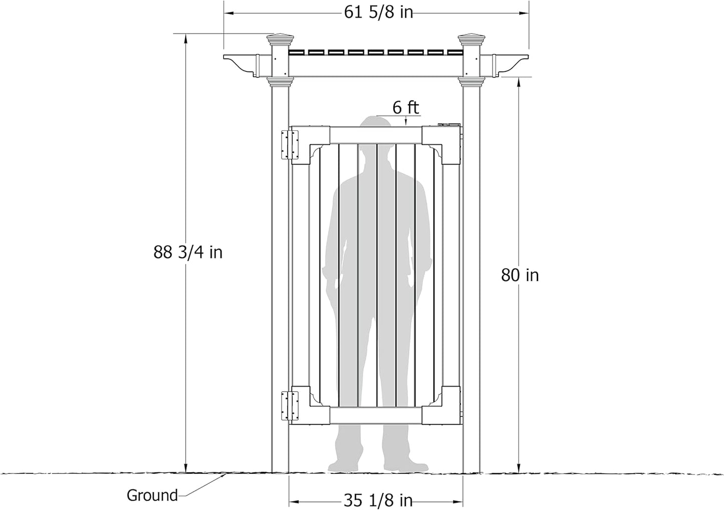 89in H x 62in W x 47in L (1 Enclosure) Zippity Hampton Outside Shower Enclosure Kit with Door, White Vinyl Outdoor Shower Kit for Pool Shower, Outdoor Changing Room, Beach Shower, ZP19009