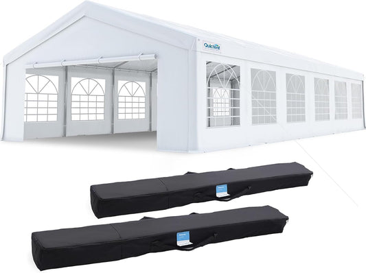 Quictent 20x40 Party Tent Heavy Duty Outdoor Canopy Tent Carport Wedding Event Shelter BBQ Wedding Tents for Parties with Storage Bags(Church)