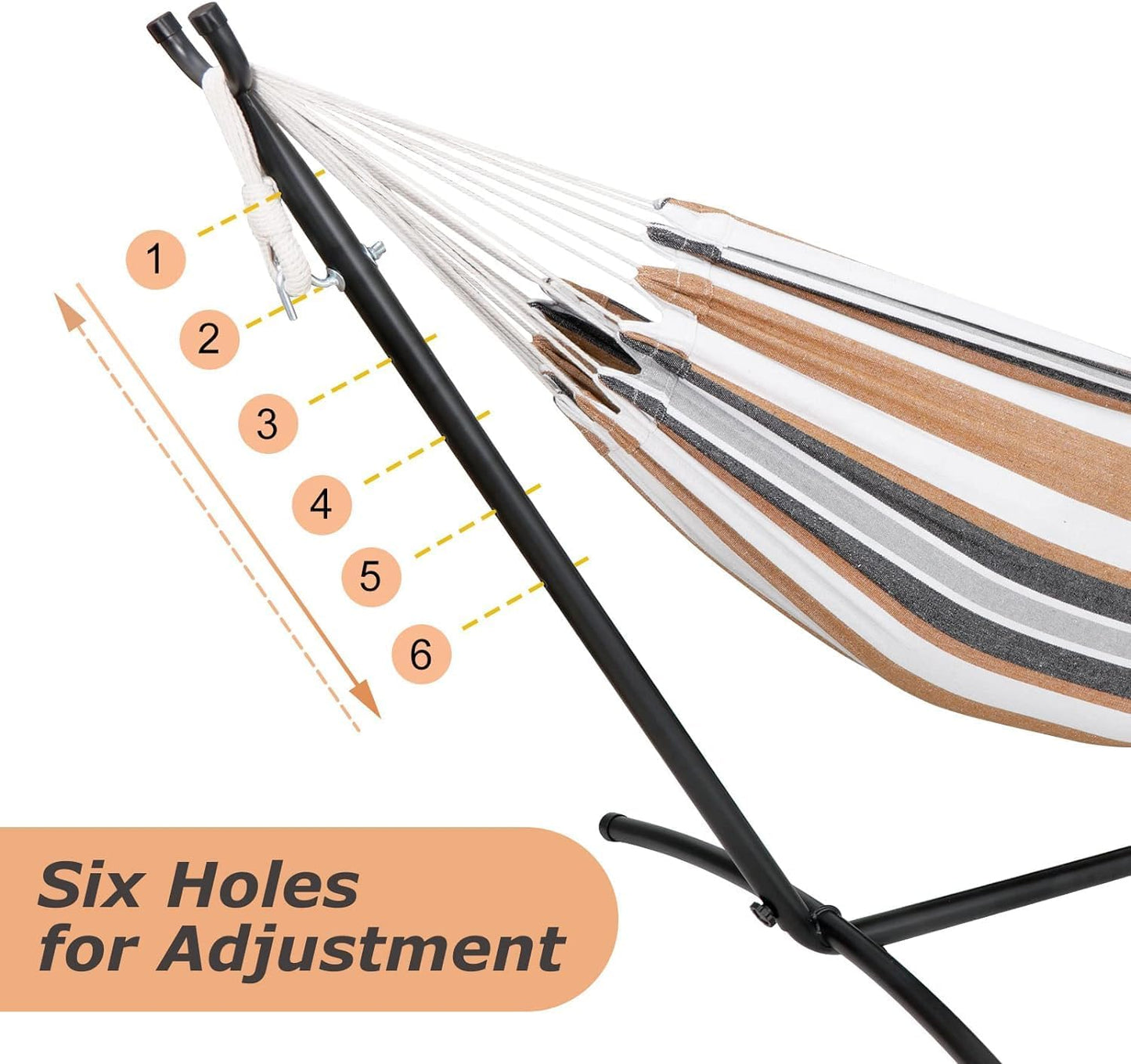 ZENY 9Ft Hammock Stand, Heavy Duty Steel Hammock Frame 2 Person, 450Lbs Capacity, Indoor Outdoor Yard Patio Porch Bedroom Hammock Swing Stand, Portable Carrying Case